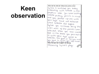 Keen
observation
 