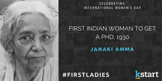 International Women's Day 2016 - Celebrating #FirstLadies of India | PPT