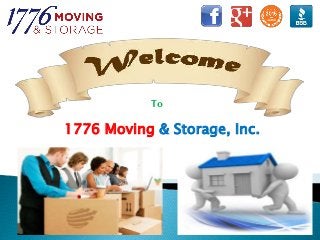 To
1776 Moving & Storage, Inc.
 