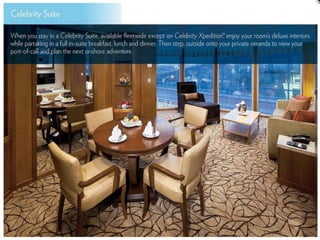 Celebrity Cruises Suite Perks | PPTX