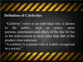 Celebrity endorsement in pakistan | PPSX