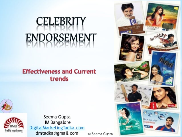 celebrity endorsement 2 endorsement flyer