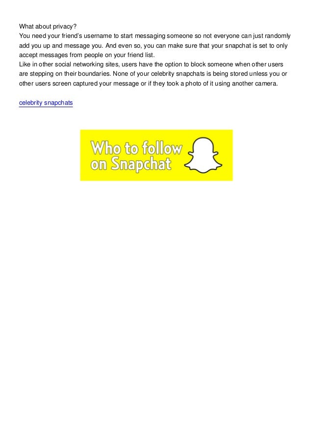 Celebrity snapchat usernames