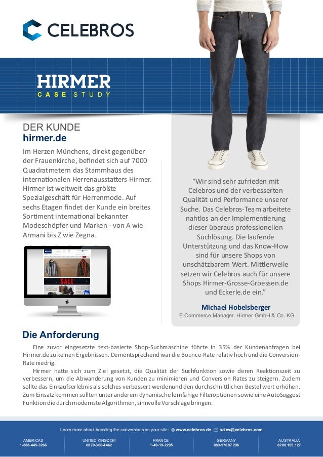 Celebros Hirmer Case Study