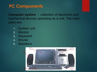 CE Lecture 1 ICT Computer System Keyboard | PPT