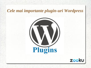 Cele mai importante plugin-uri Wordpress
 