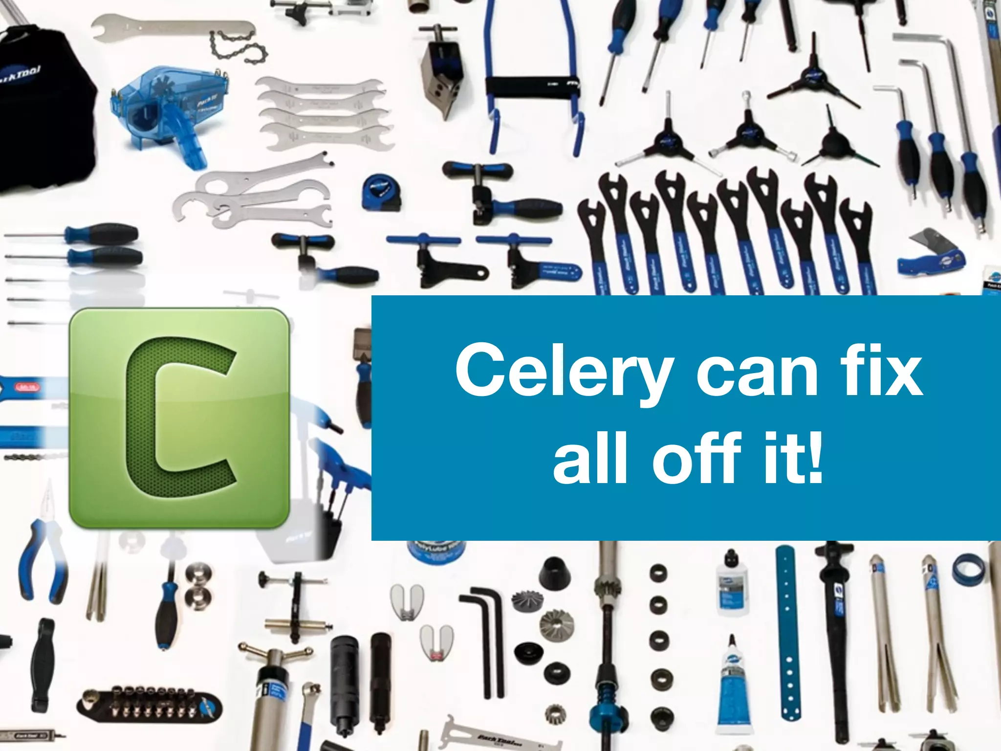 Celery can ﬁx
all off it!
 