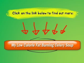 My Low Calorie Fat Burning Celery Soup