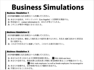 Business Simulations
 