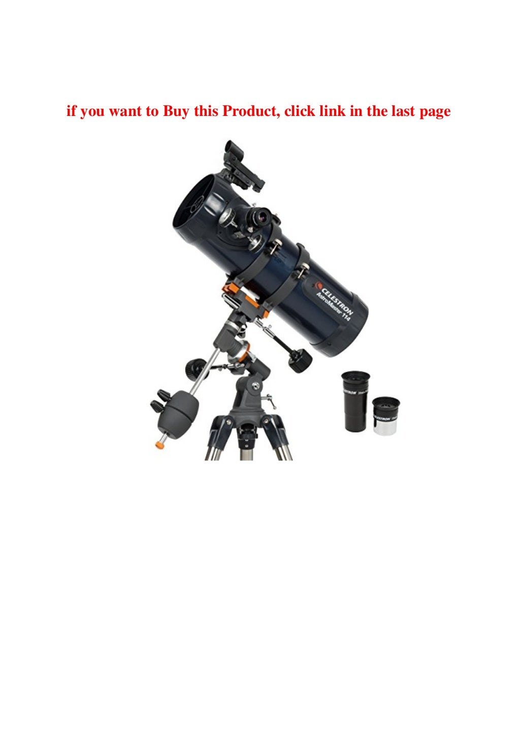 Celestron 31042 AstroMaster 114EQ Reflector Telescope