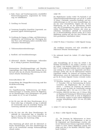 Richtlinie 2008/8/EG des Rates | PDF