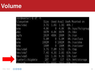 VolumeVolume
CELI 2015 28
 