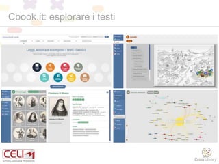 Cbook.it: esplorare i testi
 