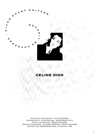 CELINE DION - Deux (songbook)