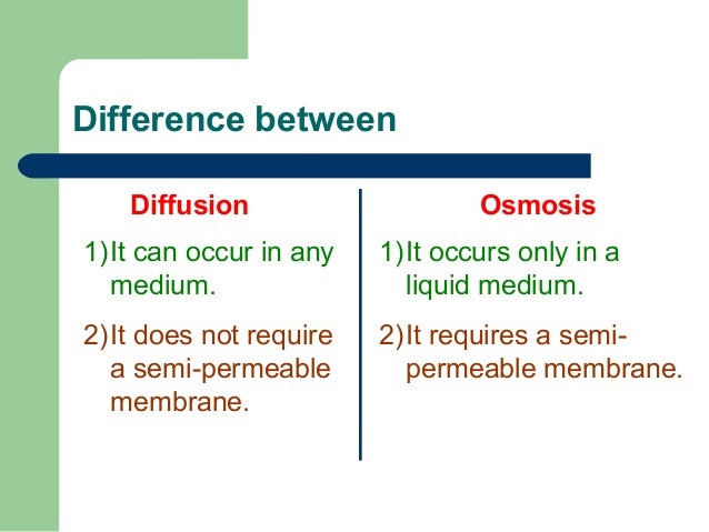 difference between diffusion and osmosis Notes for biology class on diffusion and osmosis concentration gradient - a difference between concentrations in a space. difference between diffusion and osmosis Notes for biology class on diffusion and osmosis concentration gradient - a difference between concentrations in a space.