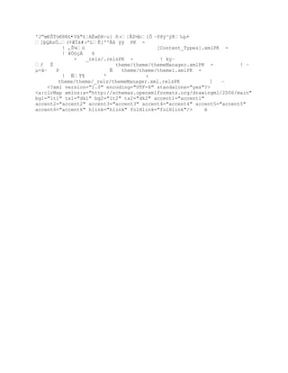 'JŖœťŠTœ€§8¢•Vä£¦AÈ»ÐH÷u} •›|€$´b{Õ ŔPšÿ³Ũ8‰g/  -
]ŪQAsÖ…(¡ÆÐ‡#›ªLÊ[ºº¦ ÿÿ PK -
          ! ‚Šµ›                         [Content_Types].xmlPK -
          ! ¥Ö§çÀ   6
              +   _rels/.relsPK -          ! kyŔ
ƒ Š                        theme/theme/themeManager.xmlPK -         ! Ŕ
µ-âŔ    P                 Ñ   theme/theme/theme1.xmlPK -
          ! ÑŸ¥        '             ›
         theme/theme/_rels/themeManager.xml.relsPK          ]  Ŕ
     ?xml version=1.0 encoding=UTF-8 standalone=yes?
a:clrMap xmlns:a=http://schemas.openxmlformats.org/drawingml/2006/main
bg1=lt1 tx1=dk1 bg2=lt2 tx2=dk2 accent1=accent1
accent2=accent2 accent3=accent3 accent4=accent4 accent5=accent5
accent6=accent6 hlink=hlink folHlink=folHlink/     ë
 