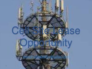 Cell Site Lease
Opportunity
By
www.ProfitableTradingTips.com
 