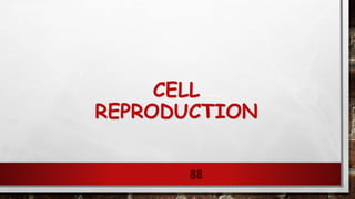 CELL
REPRODUCTION
88
 
