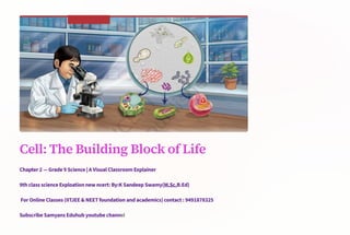 Cell-The-Building-Block-of-Life.pdf/9th class science Exploation new ...