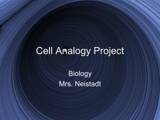 Cell Analogy Project

       Biology
     Mrs. Neistadt
 