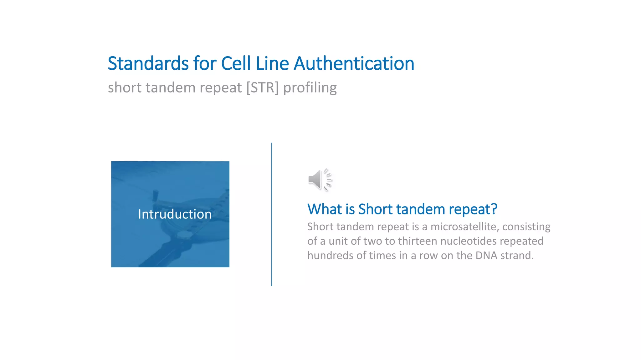 Cell authentication by str profile | PPT
