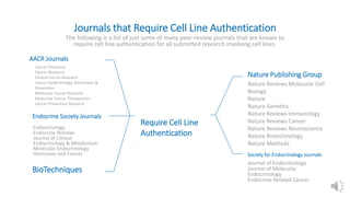 Cell authentication by str profile | PPTX