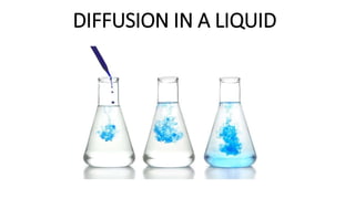 DIFFUSION IN A LIQUID
 