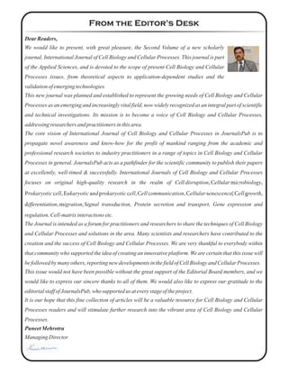International Journal of Cell Biology and Cellular Processes vol 2 ...