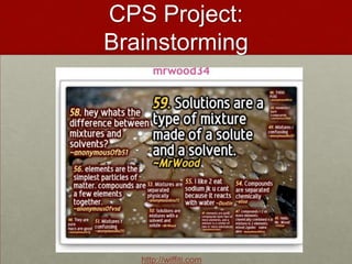 EXAMPLE: Mobile Podcasting Project:  Field TripsHigh School Chemistry Students on a field trip at Cranbrook Science Museum in MI. Cell Phones pictures documented chemical elements.Used:  Camera on cell phone and sent to drop.io at http://drop.io/CKCHEM4