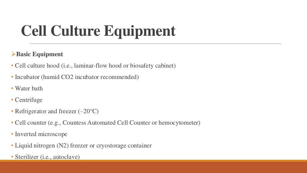 Cell culture technique