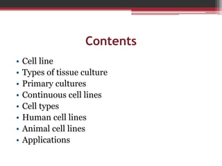 Cell culture and maintenance | PPTX