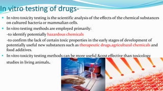 Application of in-vitro drug testing in animal cell culture | PDF