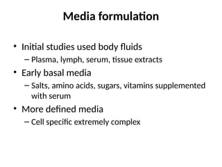 cell_culture techniques with pictorial representation | PPTX