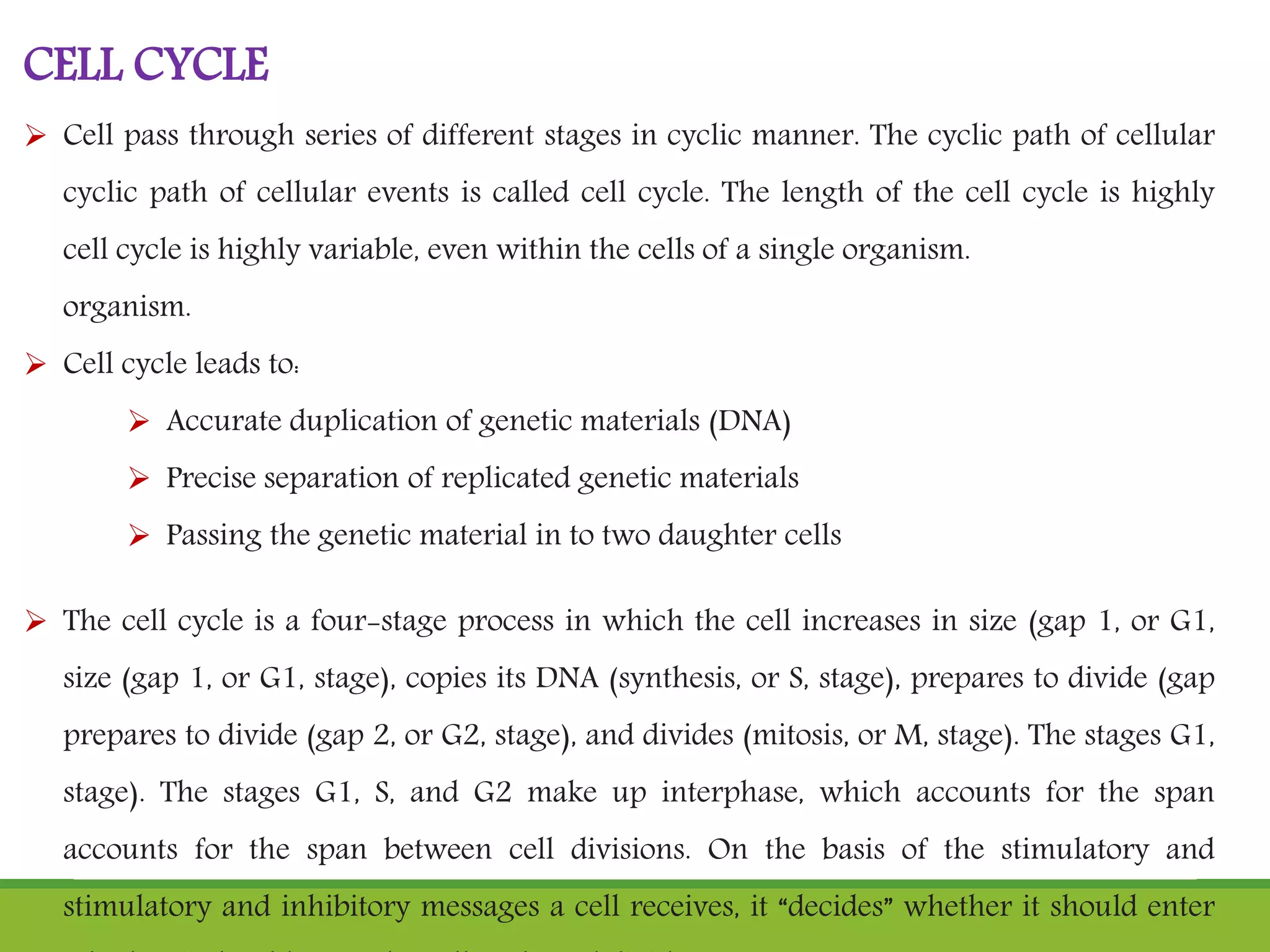 Cell cycle | PPT