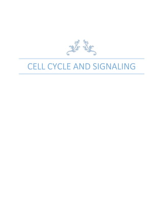 CELL CYCLE AND SIGNALING
 
