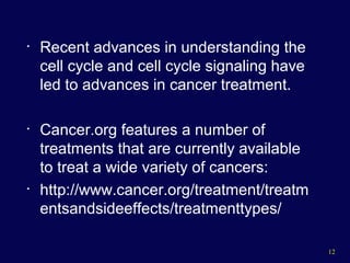 The Cell Cycle and Cancer | PPT
