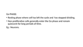 Ppt onCELL CYCLE WITH ITS REGULATION ptx | PPTX