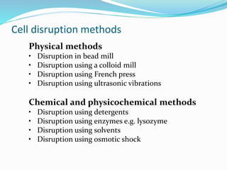 Cell distruption | PPTX