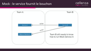 Mock : le service fournit le bouchon
 