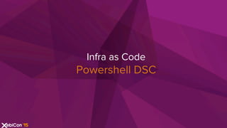 Infra as Code
Powershell DSC
 