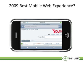 2009 Best Mobile Web Experience?
 