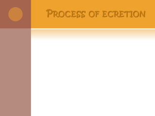 Process of ecretion