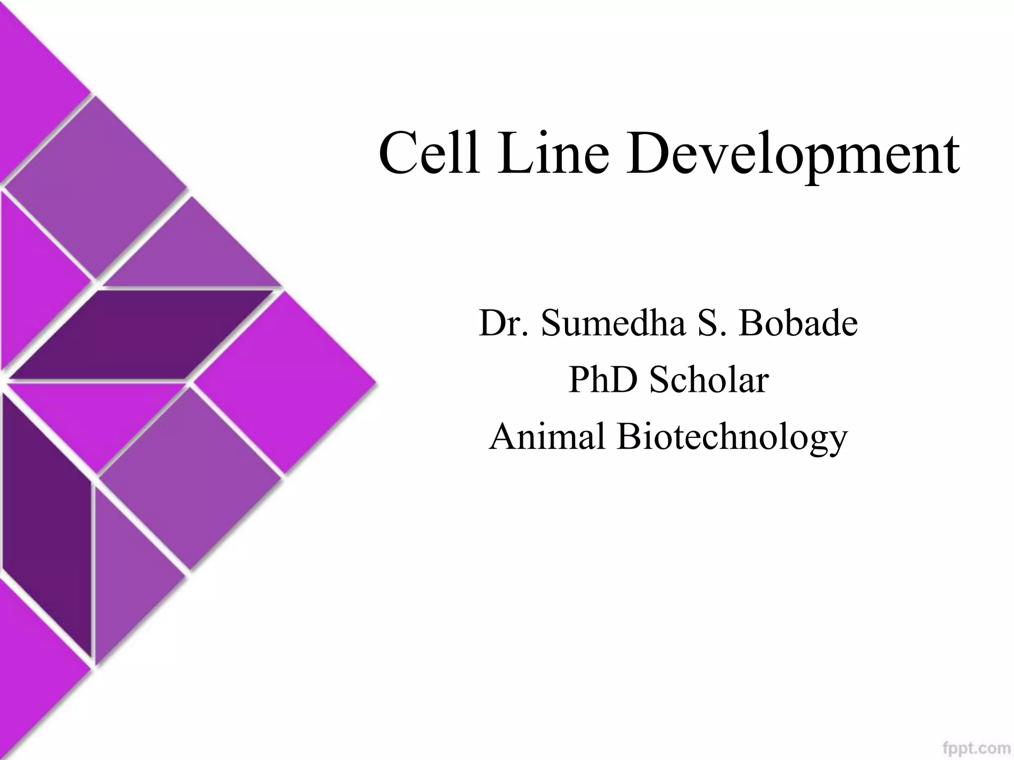 Cell line development | PPTX