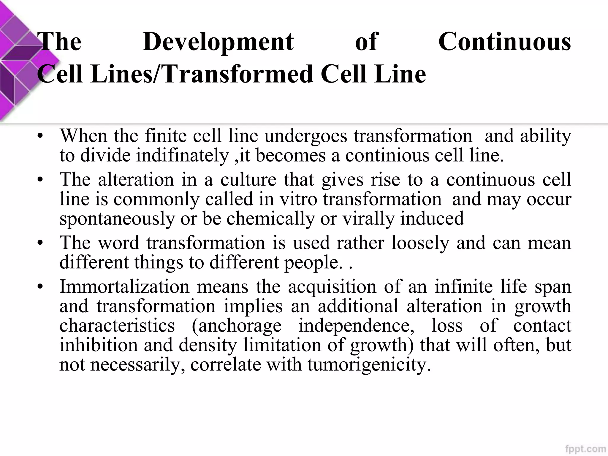Cell line development | PPTX