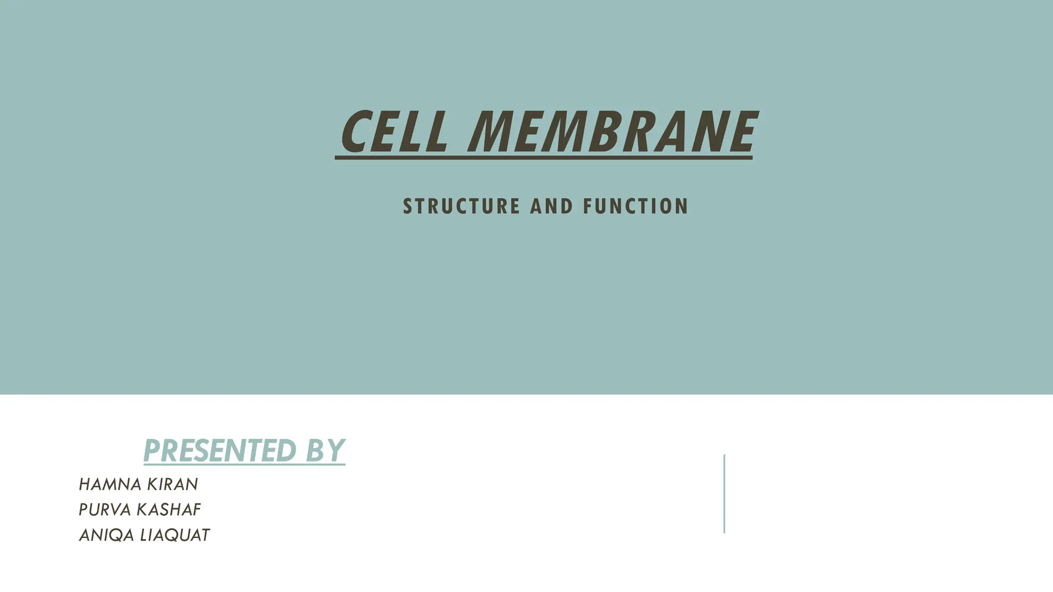CELL MEMBRANE Structure and Function.pptx