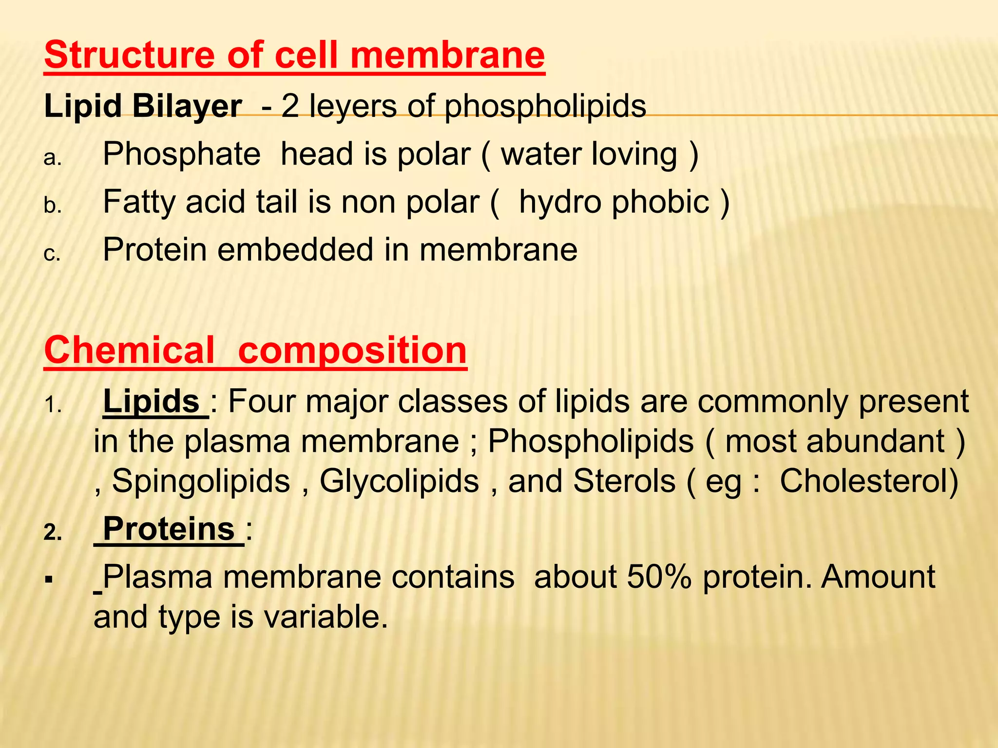 Cell membrane ppt | PPTX