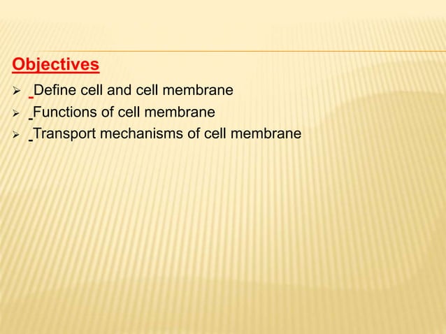 Cell membrane ppt | PPT