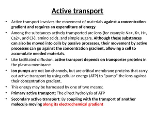 Cell membrane (Transport and structure).pptx