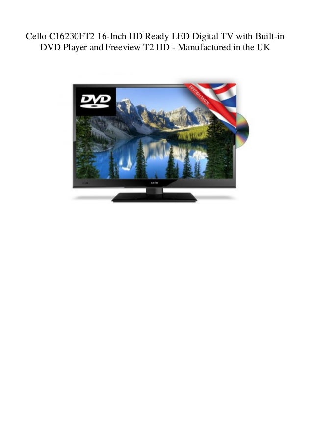 Cello C16230FT2 16Inch HD Ready LED Digital TV with Builtin DVD Player and Freeview T2 HD