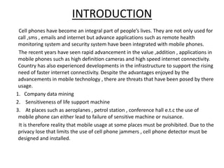 Cell phone detector | PPTX